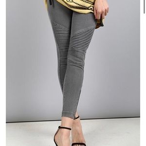 Olive green moto jegging